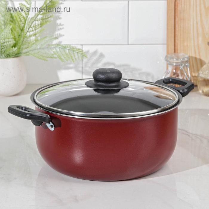 Кастрюля «Эксперт», 3,5 л, d=22 см, стеклянная крышка, антипригарное покрытие, цвет бордовый
Кастрюля «Эксперт», 3,5 л, d=22 см, стеклянная крышка, антипригарное покрытие, цвет бордовый