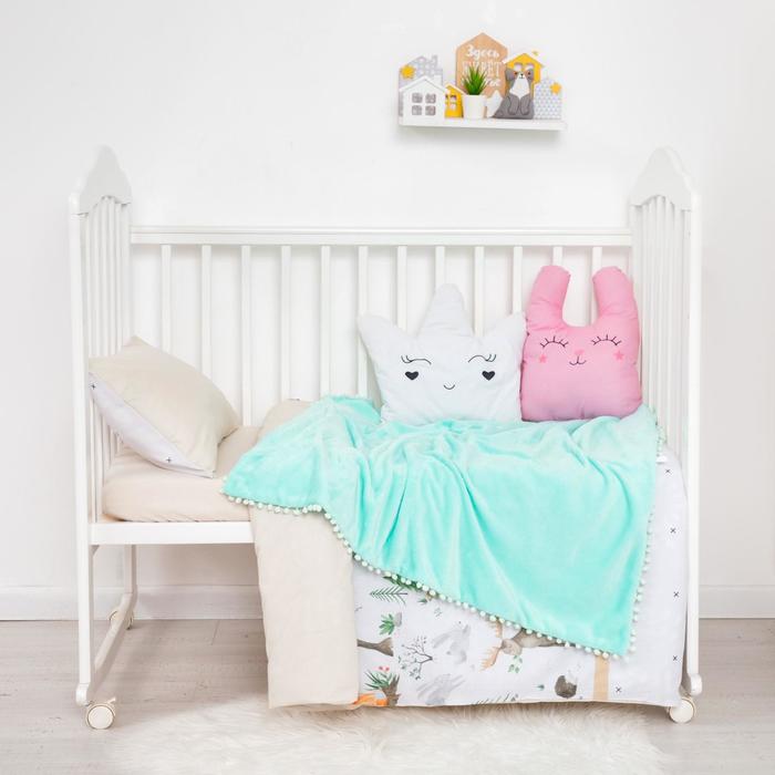 Плед двухслойный "Крошка Я" Горох, 85х100 см,велсофт
Плед двухслойный "Крошка Я" Горох, 85х100 см,велсофт