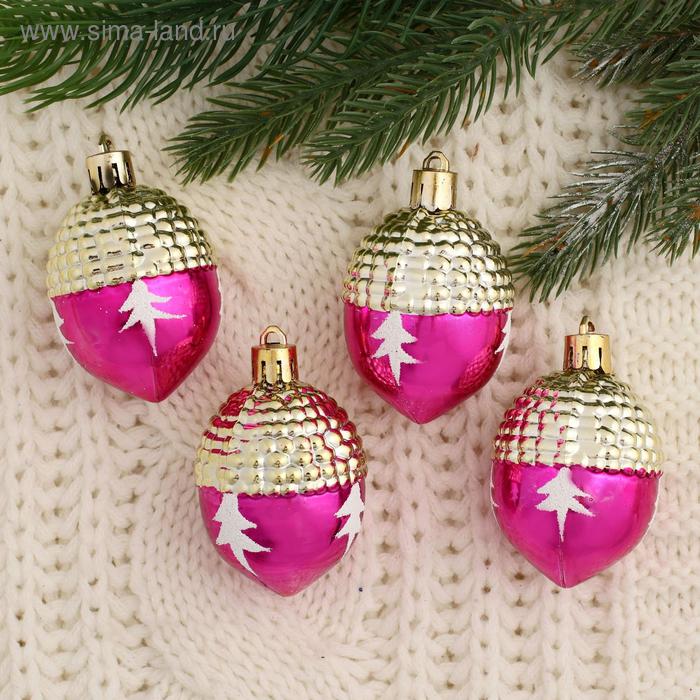 Украшение ёлочное "Жёлудь - морозные веточки" (набор 4 шт) 4,5х5,5 см
Украшение ёлочное "Жёлудь - морозные веточки" (набор 4 шт) 4,5х5,5 см