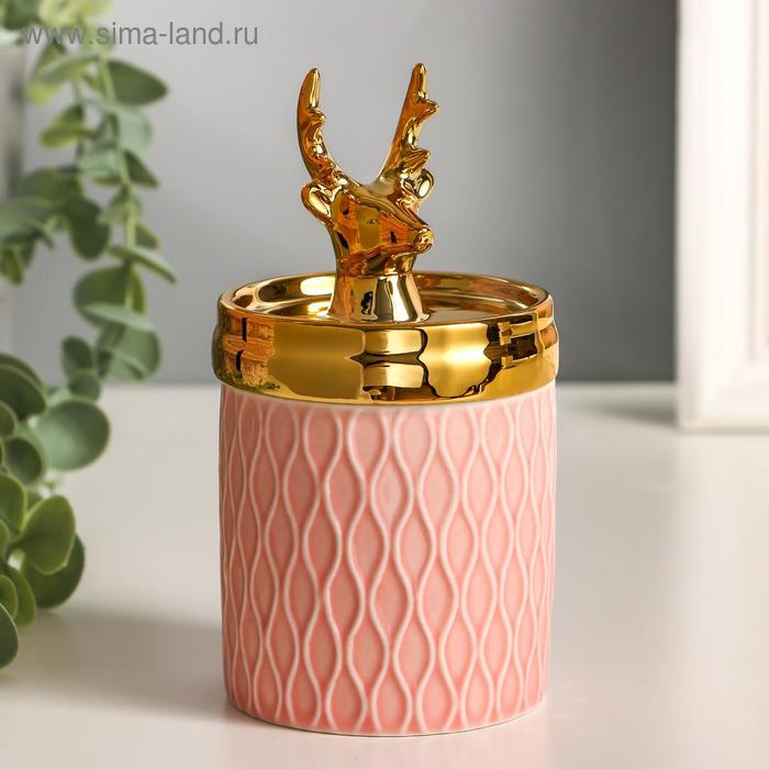 Шкатулка керамика "Золотой олень" 14,5х7,5х7,5 см
Шкатулка керамика "Золотой олень" 14,5х7,5х7,5 см