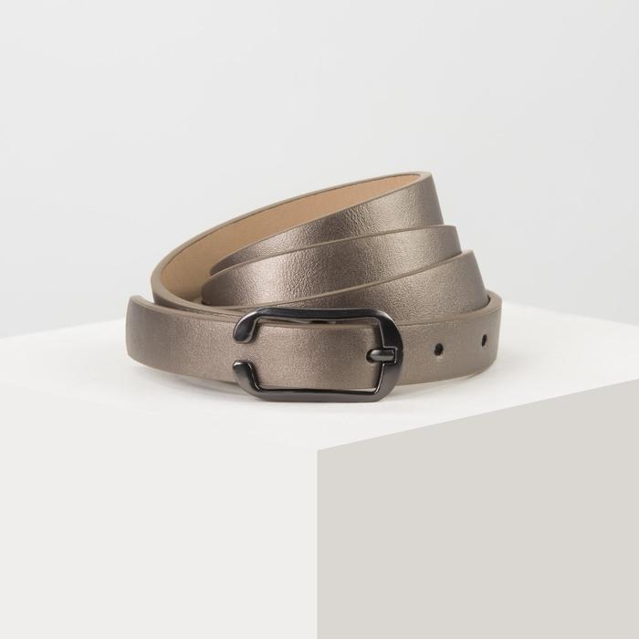 Ремень женский, ширина 1,8 см, гладкий, пряжка металл, цвет бронза
Ремень женский, ширина 1,8 см, гладкий, пряжка металл, цвет бронза