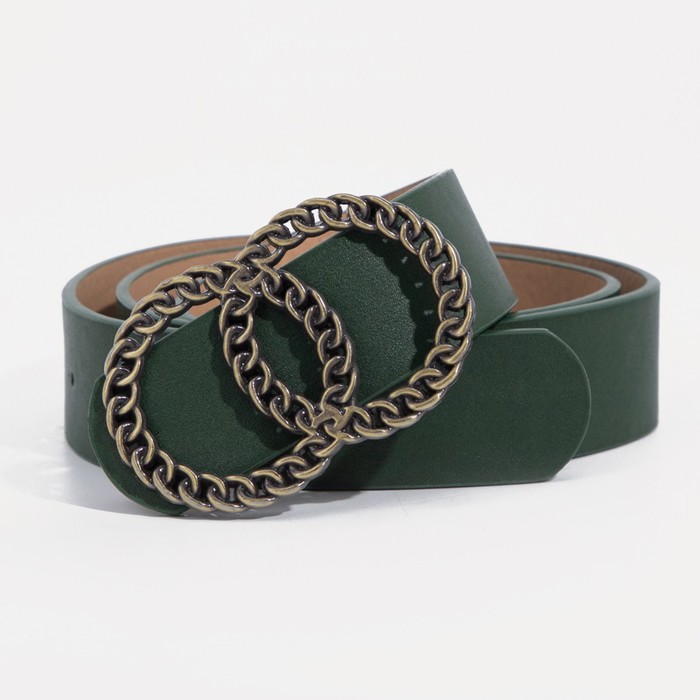 Ремень женский, ширина 3,3 см, гладкий, пряжка металл, цвет зелёный
Ремень женский, ширина 3,3 см, гладкий, пряжка металл, цвет зелёный