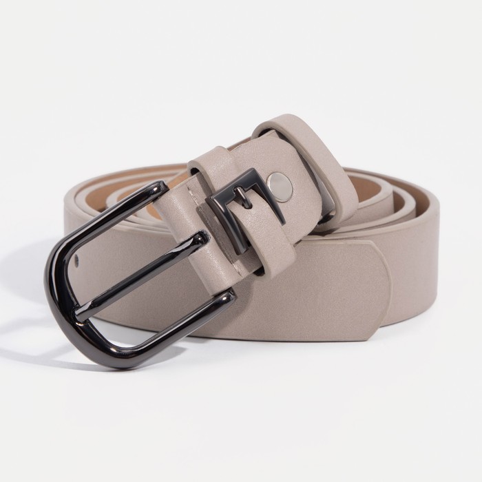 Ремень женский, ширина 2,8 см, гладкий, пряжка металл, цвет бежевый
Ремень женский, ширина 2,8 см, гладкий, пряжка металл, цвет бежевый