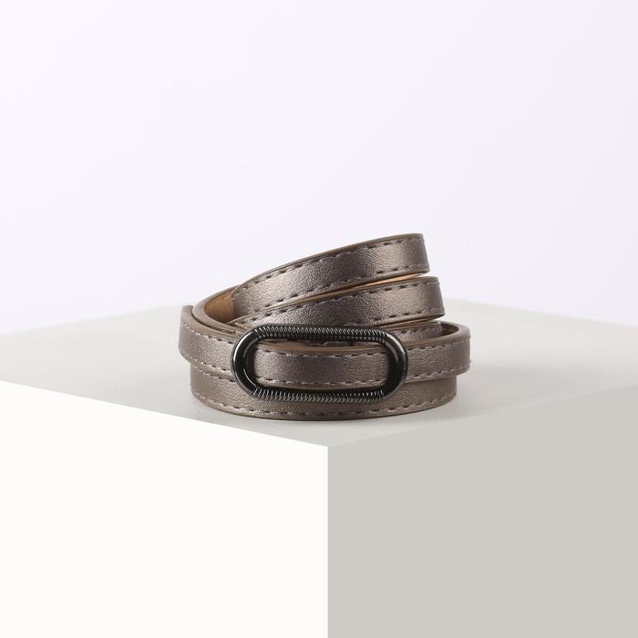 Ремень женский, ширина 1,1 см, гладкий, пряжка металл, цвет бронза
Ремень женский, ширина 1,1 см, гладкий, пряжка металл, цвет бронза