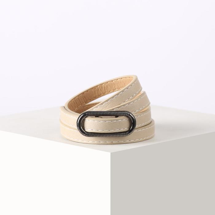Ремень женский, ширина 1,1 см, гладкий, пряжка металл, цвет бежевый
Ремень женский, ширина 1,1 см, гладкий, пряжка металл, цвет бежевый