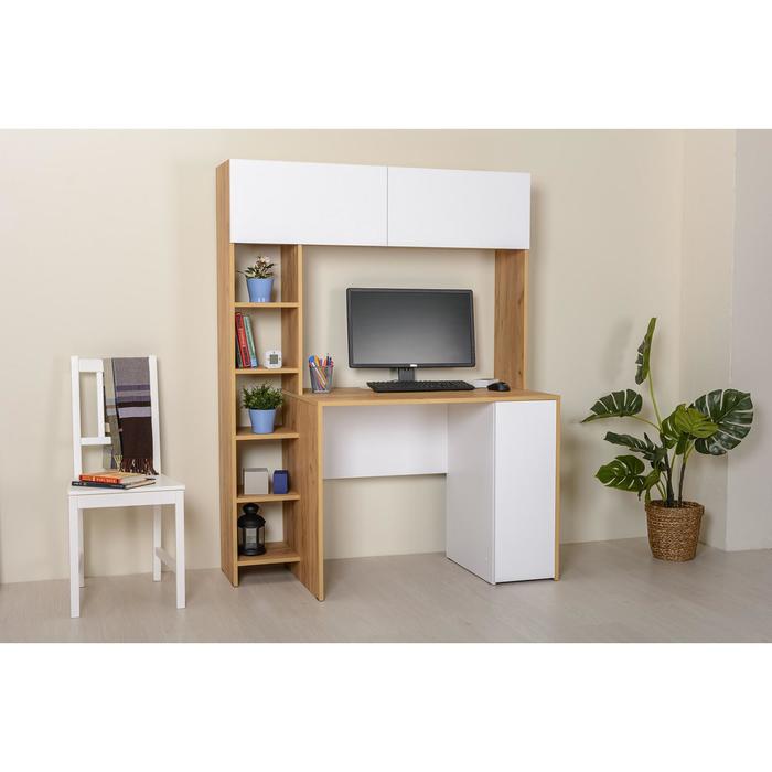 Стол компьютерный Комфорт 12.73, 1267х602х1654, Дуб золотой/Белая Аляска
Стол компьютерный Комфорт 12.73, 1267х602х1654, Дуб золотой/Белая Аляска