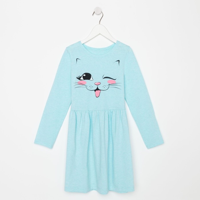 Платье для девочки, цвет голубой, рост 98 см
Платье для девочки, цвет голубой, рост 98 см