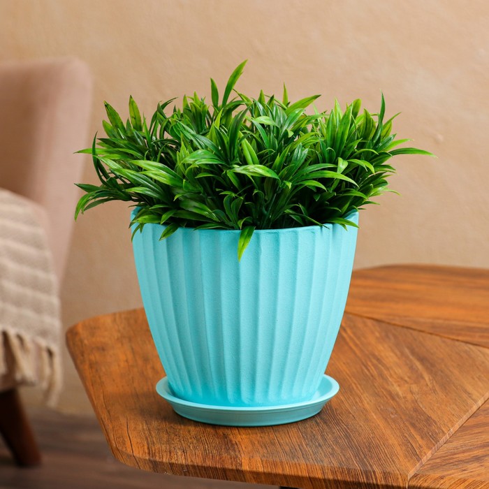 Горшок для цветов "Калифорния", бирюза, керамика, 2.5 л
Горшок для цветов "Калифорния", бирюза, керамика, 2.5 л