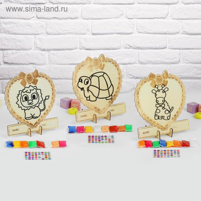 Аппликация шариковым пластилином в форме сердца «Животные» 8 цветов по 4 гр, подставка, МИКС
Аппликация шариковым пластилином в форме сердца «Животные» 8 цветов по 4 гр, подставка, МИКС