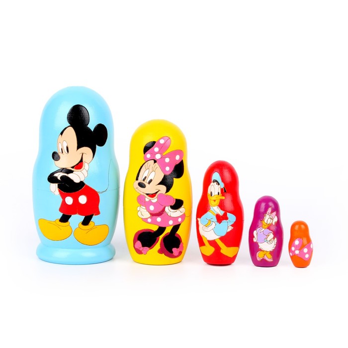 Матрёшка 5 мест «Микки Маус» цветная
Матрёшка 5 мест «Микки Маус» цветная