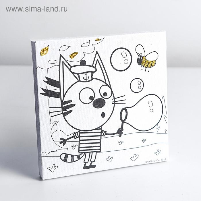Холст для росписи «Три кота. Коржик» с глиттером 15×15 см
Холст для росписи «Три кота. Коржик» с глиттером 15×15 см