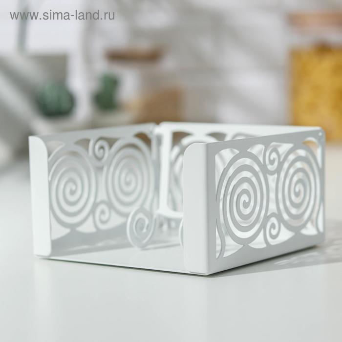 Салфетница «Гипноз», 13×13×7 см, цвет белый
Салфетница «Гипноз», 13×13×7 см, цвет белый