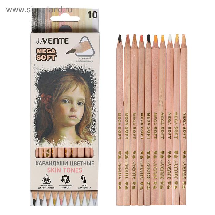 Карандаши художественные мягкие 10 цветов, deVENTE Skin Tints Mega Soft (на масляной основе, грифель d-4 мм, трехгранные)
Карандаши художественные мягкие 10 цветов, deVENTE Skin Tints Mega Soft (на масляной основе, грифель d-4 мм, трехгранные)