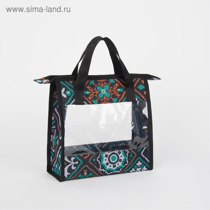 фото Косметичка, отдел на молнии, цвет чёрный