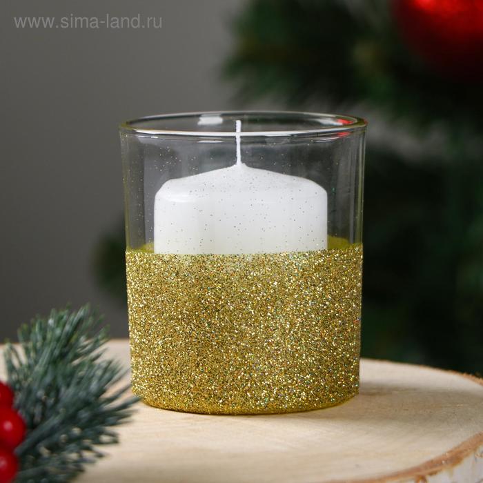 Свеча в стакане "Праздничная", 7,8х7 см, 27 ч, 265 г, золото
Свеча в стакане "Праздничная", 7,8х7 см, 27 ч, 265 г, золото