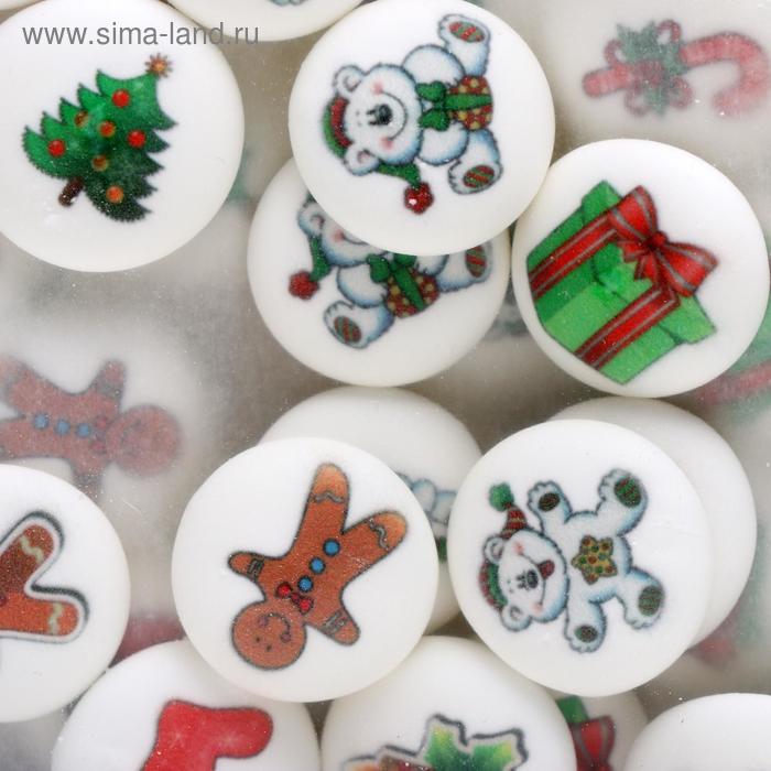 Сахарные фигурки «Новогодние игрушки», 27 мм
Сахарные фигурки «Новогодние игрушки», 27 мм