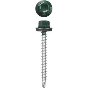 Саморезы СКД кровельные STAYER, для деревянной обрешетки, RAL 6005 зеленый насыщенный, 35х4.8 мм, 1 
Саморезы СКД кровельные STAYER, для деревянной обрешетки, RAL 6005 зеленый насыщенный, 35х4.8 мм, 1
