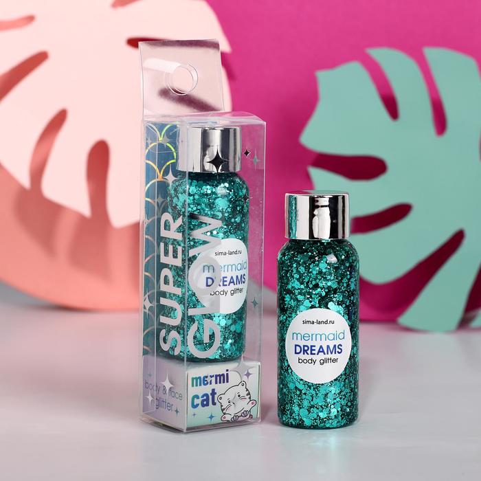 Глиттер для лица и тела Mermicat, 37 мл, оттенок бирюзовый
Глиттер для лица и тела Mermicat, 37 мл, оттенок бирюзовый