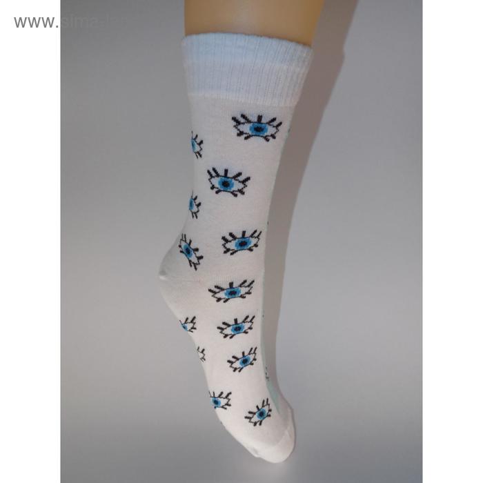 фото Носки женские, размер 23-25, цвет белый, 6 пар в уп. лысьвенская мануфактура