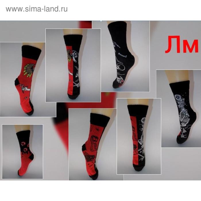 фото Носки женские, размер 23-25, цвет чёрный, 6 пар в уп. лысьвенская мануфактура