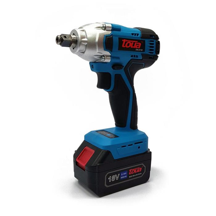 Гайковерт аккумуляторный TOUA DBLW180, ударный, 18 В, 4 Ач, Li-lon, 2200 об/мин, 2800 уд/мин 54138
Гайковерт аккумуляторный TOUA DBLW180, ударный, 18 В, 4 Ач, Li-lon, 2200 об/мин, 2800 уд/мин 54138