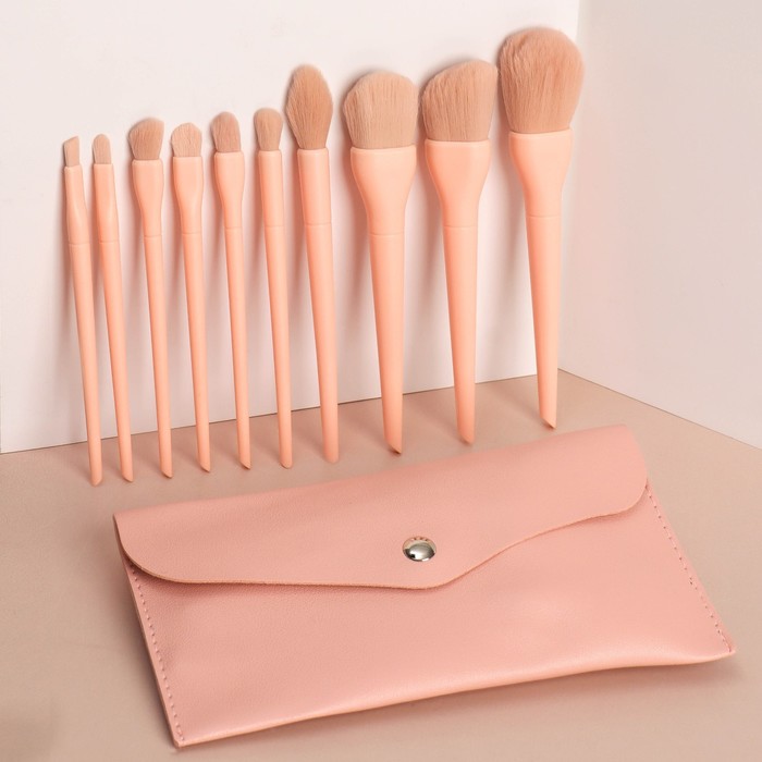 Набор кистей для макияжа «Marshmallow», 10 предметов, чехол на кнопке, цвет нежно-розовый
Набор кистей для макияжа «Marshmallow», 10 предметов, чехол на кнопке, цвет нежно-розовый