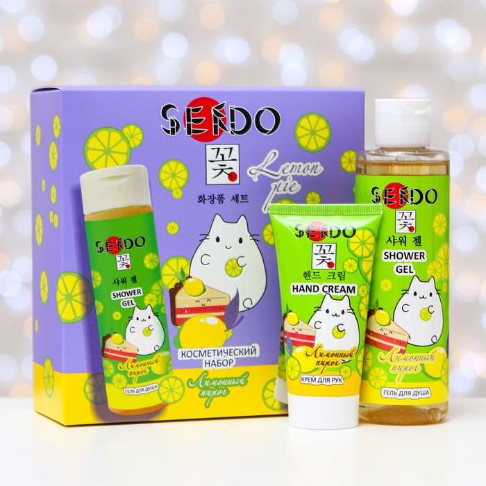 Подарочный набор Sendo «Лимонный пирог»: гель для душа, 200 мл + крем для рук, 50 мл
Подарочный набор Sendo «Лимонный пирог»: гель для душа, 200 мл + крем для рук, 50 мл