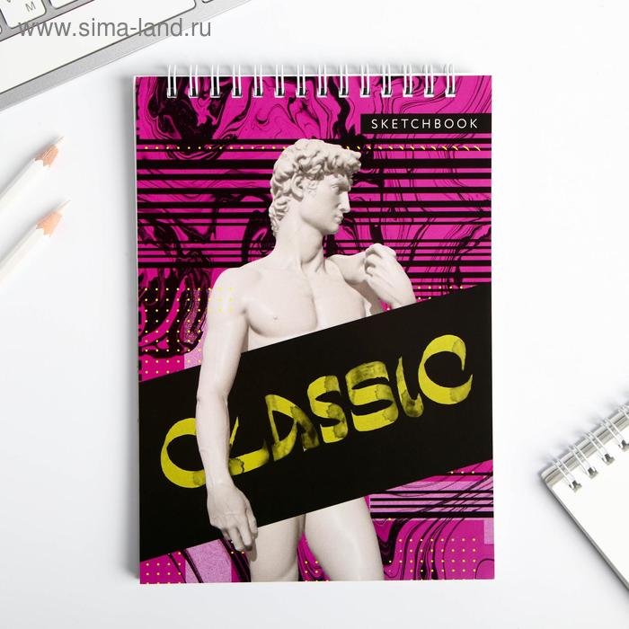 Скетчбук Classic А5, 40 л, 100 г/м
Скетчбук Classic А5, 40 л, 100 г/м