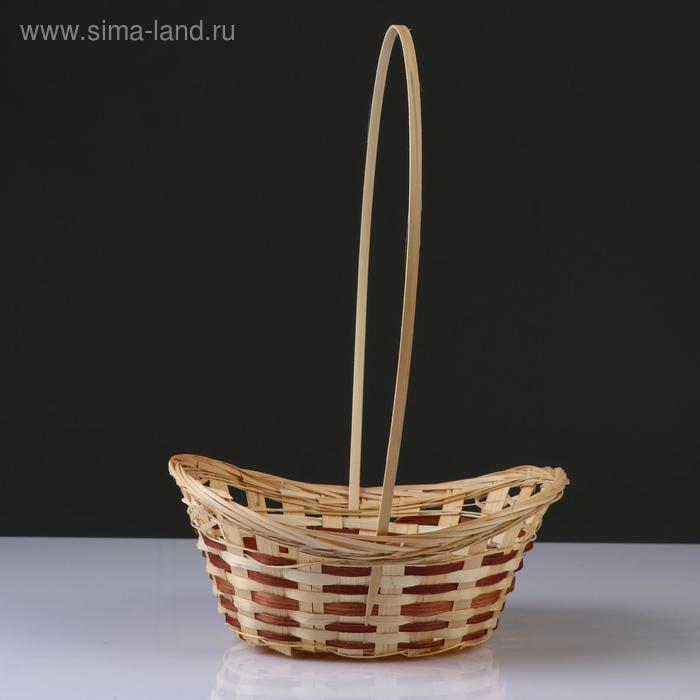 фото Корзина «ладья», 28×20×8 см, бамбук