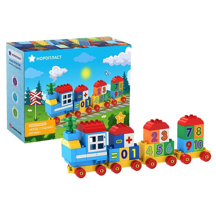 Конструктор «Играй. Создавай. Изучай» Поезд, 43 детали
Конструктор «Играй. Создавай. Изучай» Поезд, 43 детали