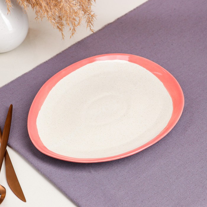 Тарелка подстановочная "Овальная", фламинго, 22*26 см
Тарелка подстановочная "Овальная", фламинго, 22*26 см