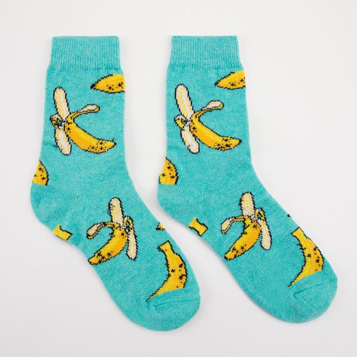 Носки женские шерстяные «Бананы» цвет бирюзовый, р-р 23-25 (р-р обуви 36-40) 
Носки женские шерстяные «Бананы» цвет бирюзовый, р-р 23-25 (р-р обуви 36-40)