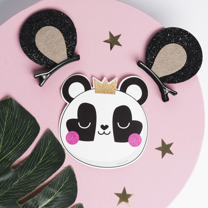 Заколки ушки для волос «Панда», пара
Заколки ушки для волос «Панда», пара