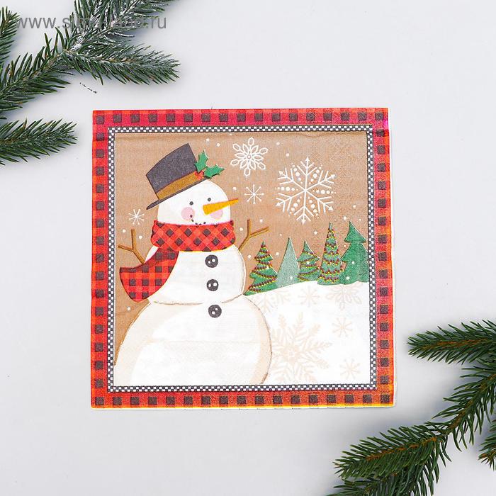 Салфетки бумажные «Снеговик», 33х33 см, набор 20 шт.
Салфетки бумажные «Снеговик», 33х33 см, набор 20 шт.