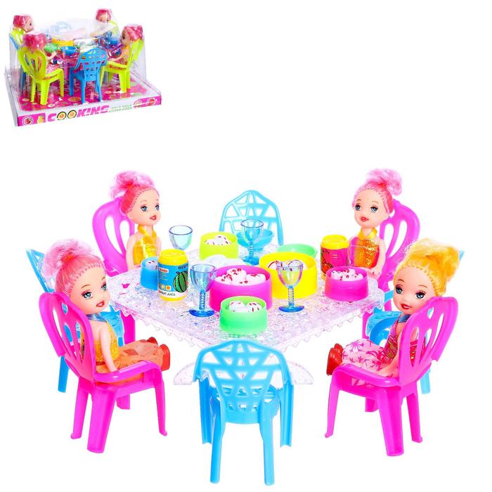 Игрушка набор мебели, с куклами, с аксессуарами, МИКС
Игрушка набор мебели, с куклами, с аксессуарами, МИКС