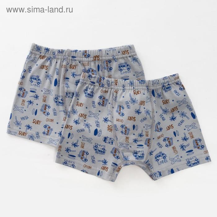 Комплект трусов для мальчика (2 шт.), цвет серый, рост 110-116 см
Комплект трусов для мальчика (2 шт.), цвет серый, рост 110-116 см