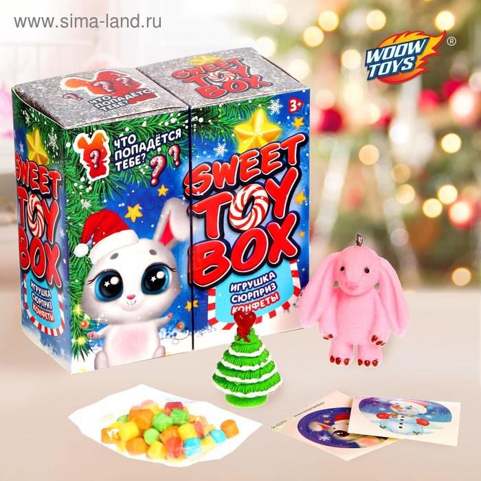 Игрушка сюрприз Sweet toy box, конфеты, новогодний зайка
Игрушка сюрприз Sweet toy box, конфеты, новогодний зайка