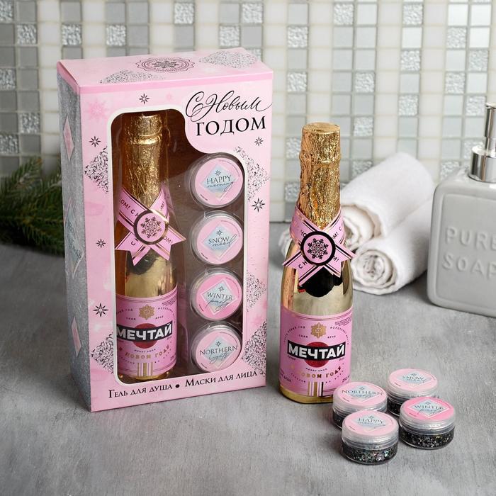 Набор "С Новым годом": гель для душа 250 мл, аромат шампанского, маска-пленка для лица 4 шт по 10 мл
Набор "С Новым годом": гель для душа 250 мл, аромат шампанского, маска-пленка для лица 4 шт по 10 мл