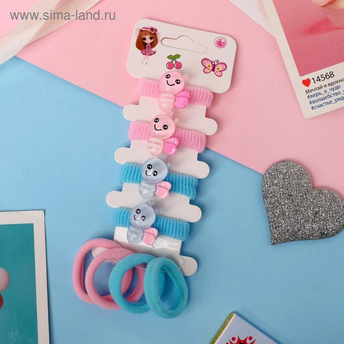 Резинка для волос "Шелли" (набор 8 шт) пчёлки, розово-голубой
Резинка для волос "Шелли" (набор 8 шт) пчёлки, розово-голубой