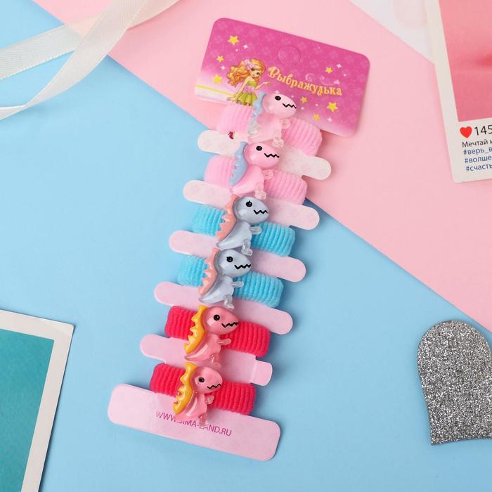 Резинка для волос "Шелли" (набор 6 шт) динозаврики
Резинка для волос "Шелли" (набор 6 шт) динозаврики