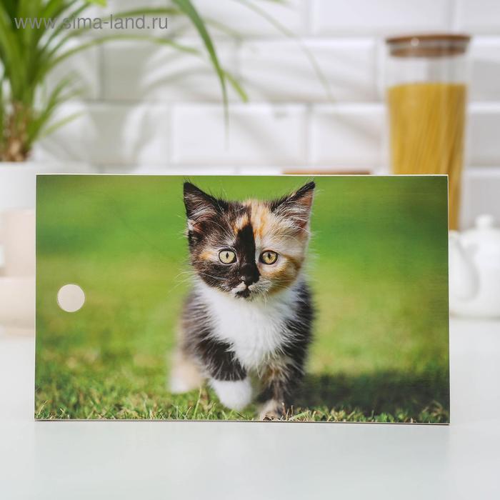 фото Доска разделочная «котёнок мартин», 15×25 см