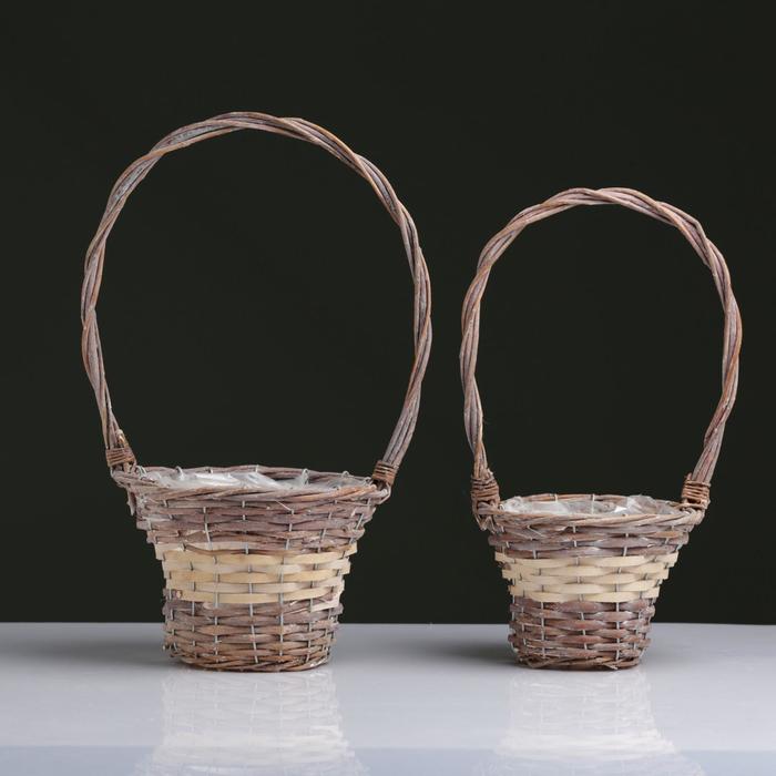 Набор корзин 2шт, 20х14/42 см,16х12/37 см
Набор корзин 2шт, 20х14/42 см,16х12/37 см