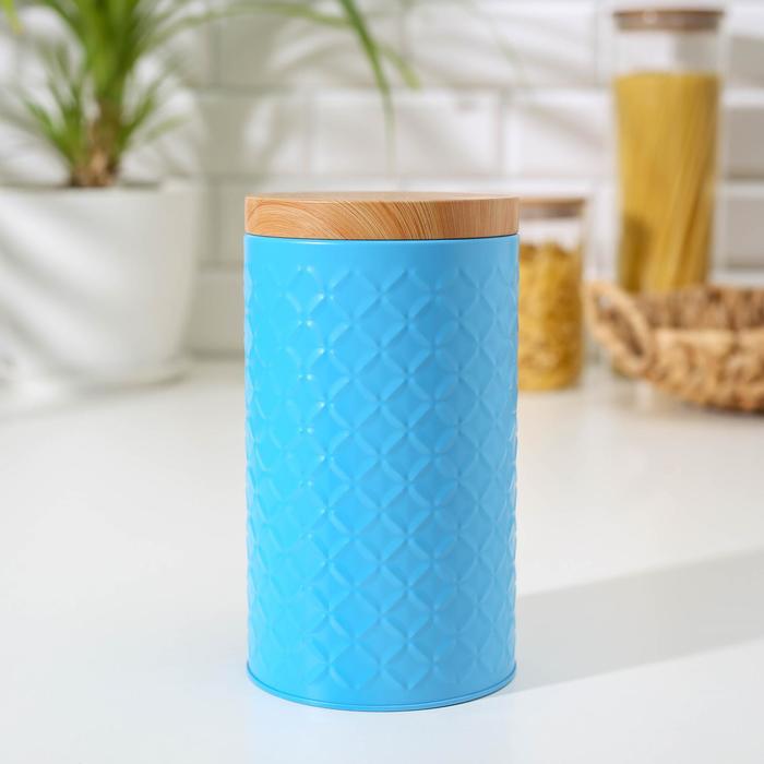 Банка для сыпучих продуктов «Ромб», 19×10,5×10,5 см, цвет голубой
Банка для сыпучих продуктов «Ромб», 19×10,5×10,5 см, цвет голубой