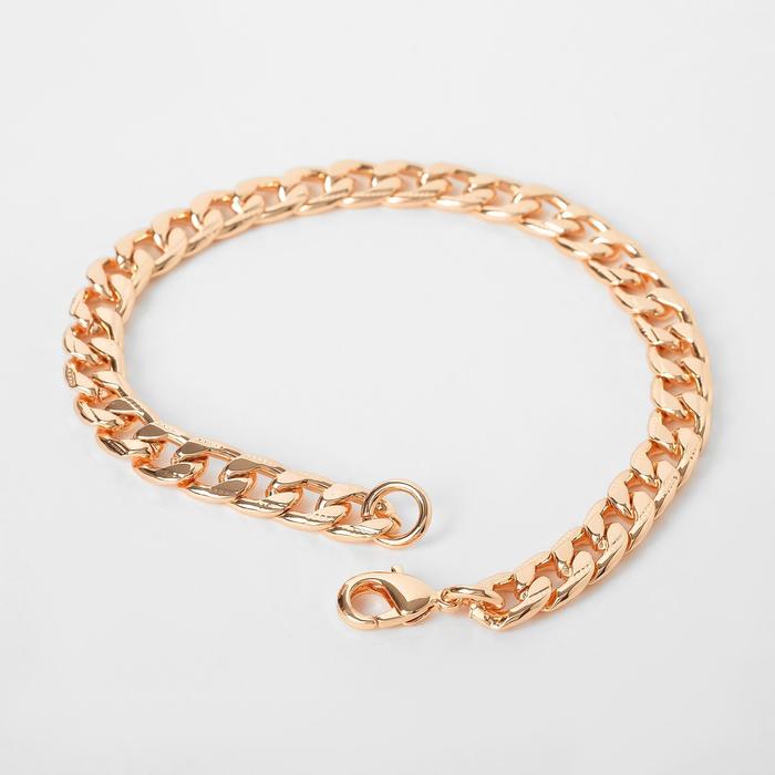 Браслет металл "Цепь" панцирное плетение, круглые скошенные звенья с рисунком, каплевидный карабин, цвет золото, L=19,5 см 
Браслет металл "Цепь" панцирное плетение, круглые скошенные звенья с рисунком, каплевидный карабин, цвет золото, L=19,5 см