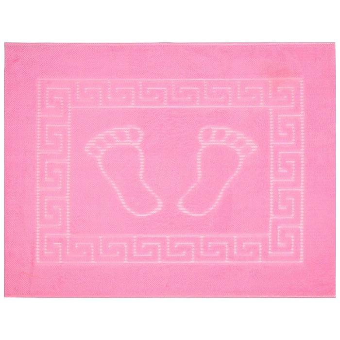 фото Коврик для ванной foot, размер 50 х 70 см, полипропилен, розовый primanova