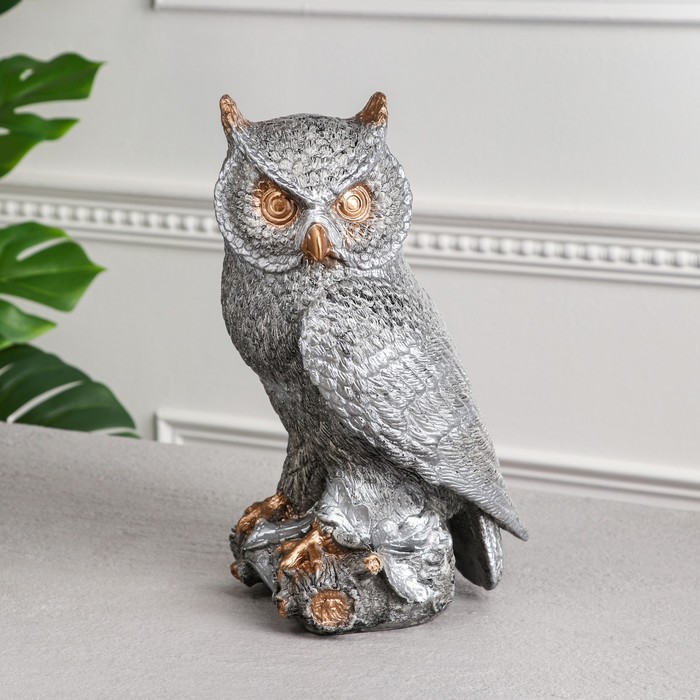 Копилка "Сова на ветке", серебряная, 30 см
Копилка "Сова на ветке", серебряная, 30 см