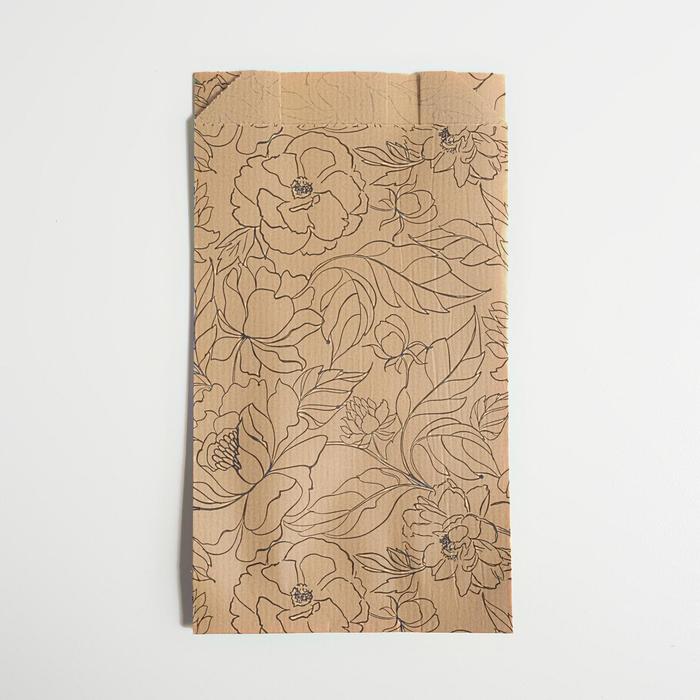 Пакет бумажный фасовочный, крафт, V-образное дно "Цветы", 17 x 10 x 6,5 см
Пакет бумажный фасовочный, крафт, V-образное дно "Цветы", 17 x 10 x 6,5 см