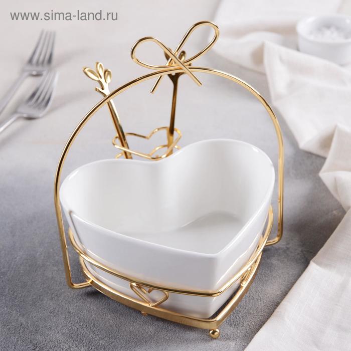 Салатник «Сердце», 740 мл, 9×20,5 см, 4 вилочки
Салатник «Сердце», 740 мл, 9×20,5 см, 4 вилочки