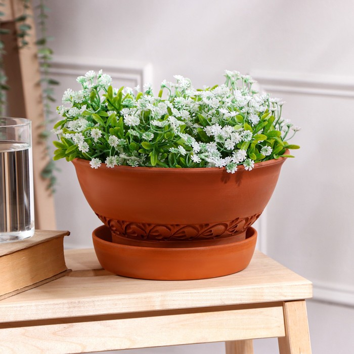 Горшок для цветов "Фиальница", гладкий, красная глина, 2.5 л
Горшок для цветов "Фиальница", гладкий, красная глина, 2.5 л