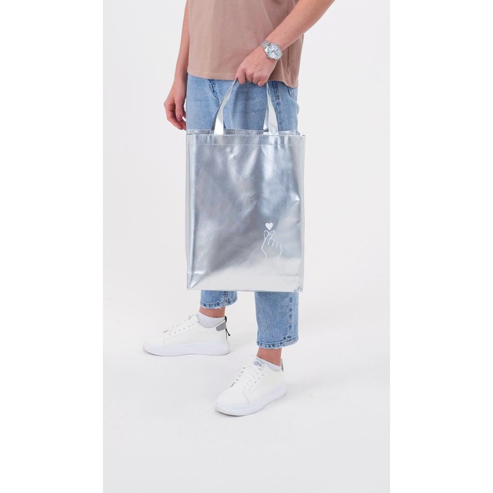 Сумка из спанбонда Korean heart, 40х30х10 см
Сумка из спанбонда Korean heart, 40х30х10 см